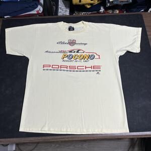 Vintage Porsche Club 90s Racing Pocono Shirt 1997 UltraClub USA Rolex Formula 1